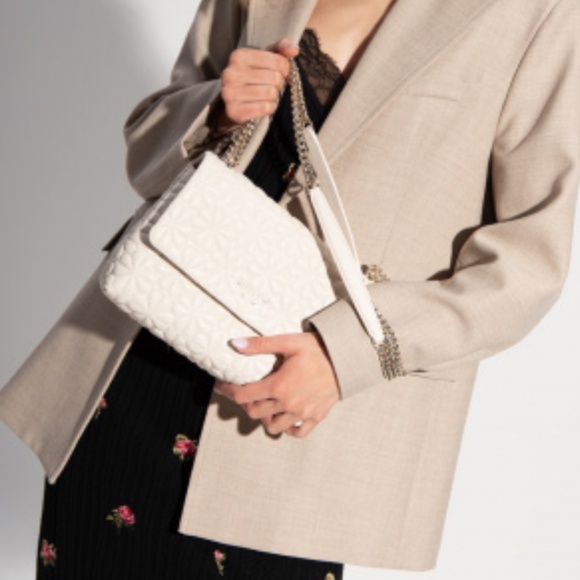 KATE SPADE Bloom Large Quilted Leather Shoulder Bag In Ivory - Picture 4 of 11